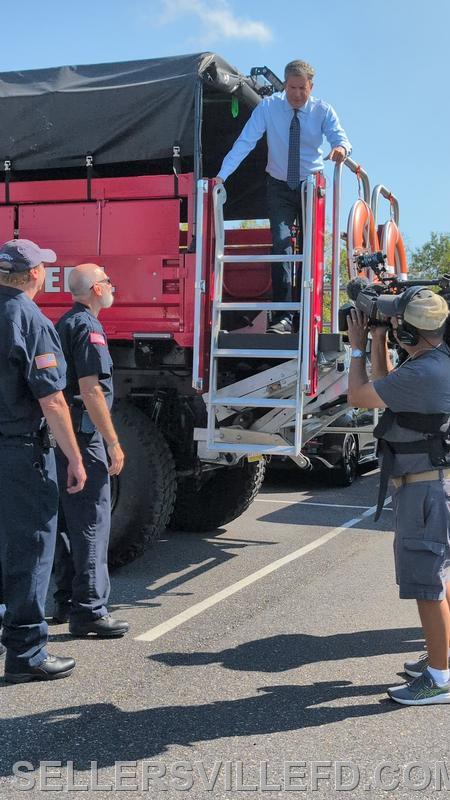 2025 - Bob Kelly from Fox 29 filming a segment for the A&T car dealership's car show