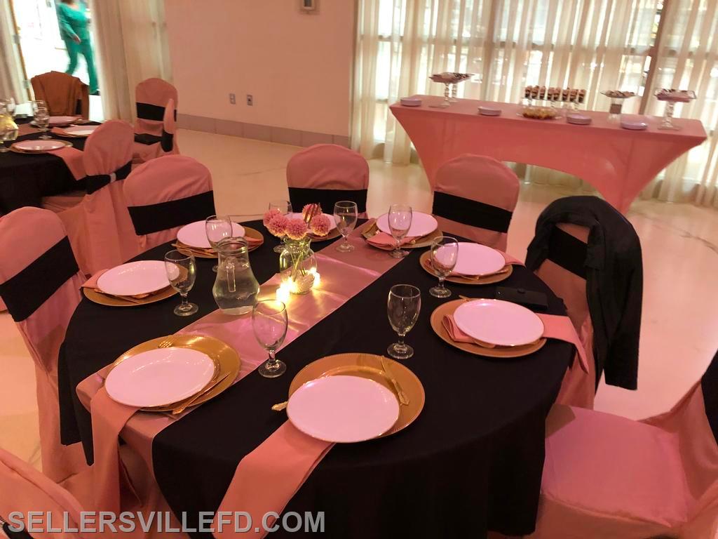 Decorated by client - 40th Birthday Celebration - set up for around 60 