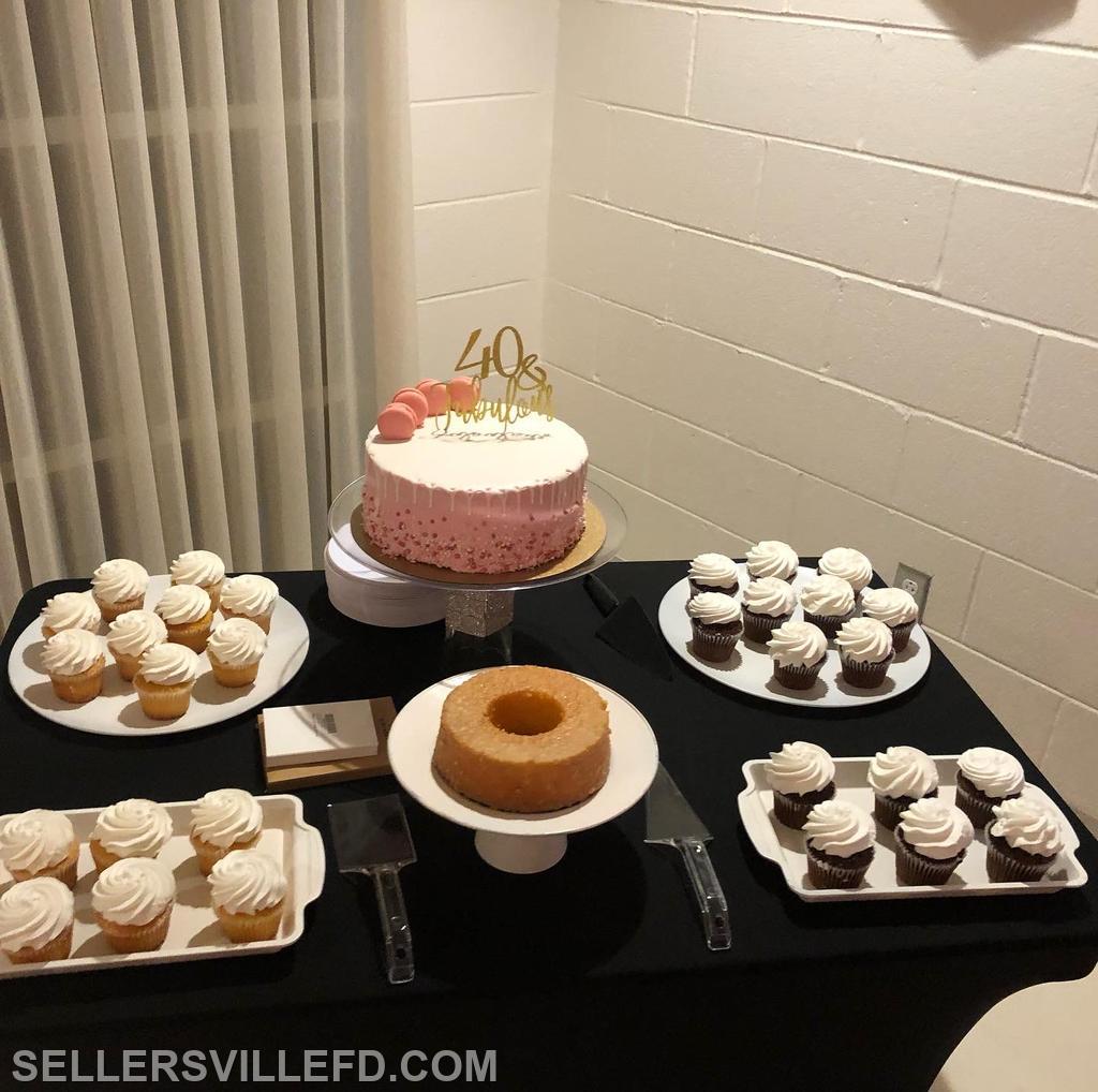 Decorated by client - 40th Birthday Celebration - set up for around 60 