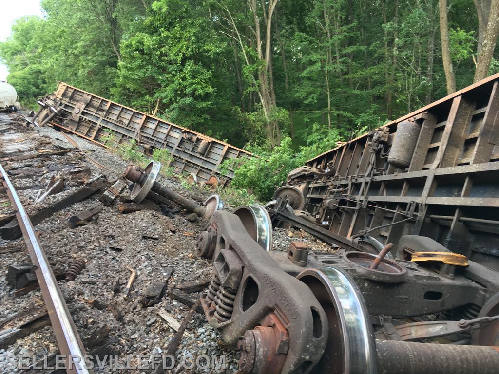 2017 - Train derailment, Sellersville Borough 